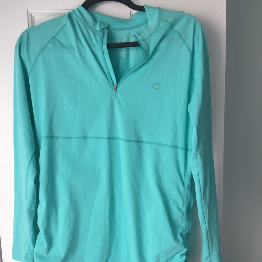 Coolibar Medium ruche swim shirt